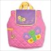 Stephen Joseph Quilted Butterfly Backpack - Pink and Purple NEW Butterfly Style! Girl's Backpacks can be personalized or monogrammed too! Machine Washable