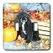 Dogs Poodle - Toy Poodle Black - Light Switch Covers - double toggle switch