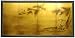 Unique Beautiful Asian Wall Art, Home D&eacute;cor, & Gifts - 36" x 72" Fishing Life Oriental Gold Leaf Wall Screen Painting