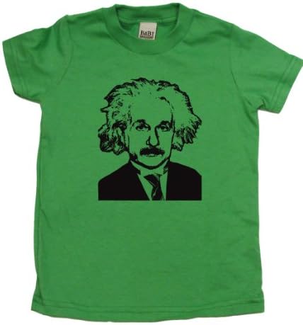 Albert Einstein on Short Sleeve Unisex Toddler Fine Jersey T-shirt, 2T, Grass Green