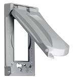 read full review Taymac MX1050S Weatherproof Single Outlet Cover Outdoor Receptacle Protector, Grey, Vertical Flat