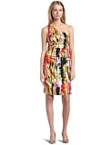 Suzi Chin Women's Cold Shoulder Empire Waist Dress