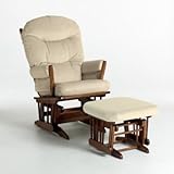 IMAGE OF Dutailier 2-Post Glider - Harvest Brown and Velvet Beige - 82A120-68-3093