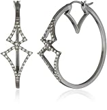 Badgley Mischka Fine Jewelry Signature Champagne Diamond Hoop Earrings