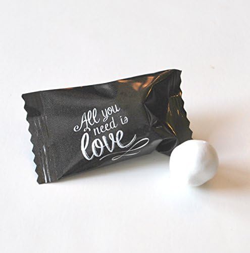 Adorable Wedding Chalkboard All You Need is Love Chocolate Mint Candy Party Favors