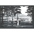 Sagamore, Lake George, NY - 16x24 Giclee Fine Art Print framed in Black (20x30 finished)
