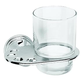 Croydex Westminster Tumbler and Holder, Chrome