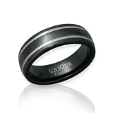 Exklusiver Unique Titanring schwarz ionisiert gl�nzend - R6002 Preisvergleich