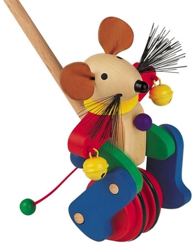 Childrens Toyshop  Toys : Selecta Spielzeug Push-along Mouse