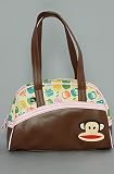 Paul Frank The Julius Juicy Apples Dome Satchel in Brown,Bags (Handbags/Totes) for Women