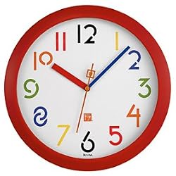 Frank Lloyd Wright Exhibition Typeface Wall Clock Red