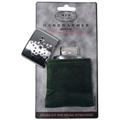 Handw�rmer, Taschenw�rmer, Benzin im olivem Samts�ckchen