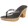 Timberland Women's Arch Wedge- Nautical Thong Sandal,Black,6.5 M US