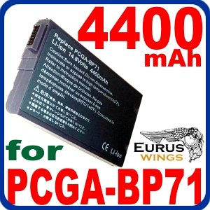 4400mah Eurus PCGA-BP71 BP1N Li-ion LapTop Battery for SONY VAIO PCG-700, PCG-800, PCG-900, PCG-F, PCG-FX, PCG-FXA, PCG-QR, PCG-XG, PCG-XR Series