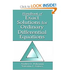 Handbook of Exact Solutions for Ordinary Differential Equations