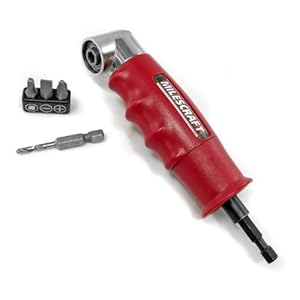 Milescraft 1302 Drive90 Right Angle Drilling and Driving Power Drill Attachment with 1/4-Inch Hex Quick Change Drive and Magnetic 1/4-inch Socket
