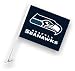 NFL Seattle Seahawks Car Flag with Wall Brackett