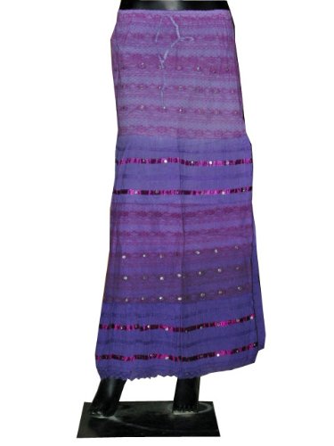 Womens Skirts- Blueviolet Gold Belly Dance Dcrapechic Gypsy India Skirt Boho