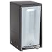 HyNap 500-02 Black Steel Tall Fold Open Face Napkin Dispenser, 3.875" Width x 7.375" Height x 4.375'' Depth
