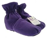 Cozy Toes Microwavable Feet Warmers - Purple Fleece Slippers