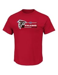 Apparel: NFL Atlanta Falcons Mens Critical Victory VII Short Sleeve Tee, Bright Cardinal, X-Large - VF Imagewear