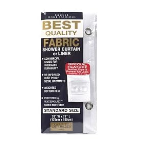Ex-Cell Home Fashions #1ME-040O0-0920-100 70x71 White Fab Curtain