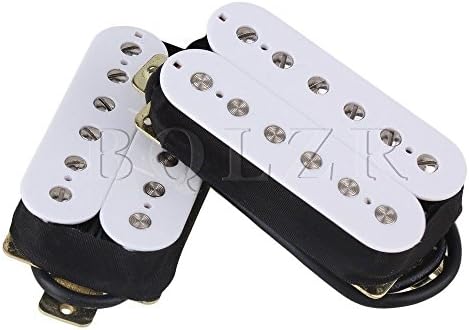 2x BQLZR White 6 String Electric Guitar Pickup Double Coil Humbucker Magnet