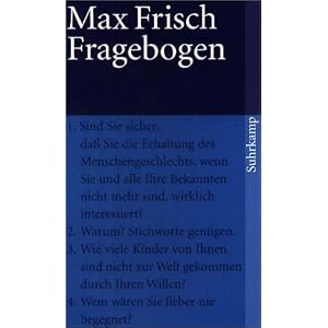 Fragebogen (suhrkamp taschenbuch)
