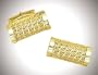14K Solid Gold Mesh Cufflinks