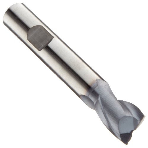 Niagara Cutter 88987 Cobalt Steel Square Nose End Mill, Metric, Weldon Shank, TiCN Finish, Finishing Cut, 30 Degree Helix, 2 Flutes, 60mm Overall Length, 7mm Cutting Diameter, 10.000mm Shank Diameter
