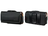 PREMIUM EXECUTIVE NOBLE LEATHER SIDE CASE POUCH (With Belt Clip & Loop) for MOTOROLA RAZR2 / V8 / V9 / V9M - RETAIL PACKAGING