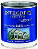 Valspar 004.0797160.008 Integrity Exterior Latex Satin House Paint