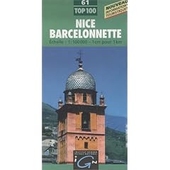 Carte touristique : Nice - Barcelonnette
