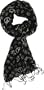 Peace Sign Scarf Light All Season, Black