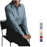 Bill Blass - Ladies Long Sleeve Sanded Gabardine Twill Shirt - BBP1922 at Bill Blass