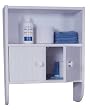 Wall Cabinet with Towel Bar In White Finish By Ameriwood Furniture
