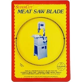 SuperCut B77.5T58T4 Meat Saw Blades, 77-1/2" Long - 5/8" Width; 4 Hook Tooth; 0.025" Kerf