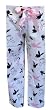 Classic Playboy Bunny Heads White Flannel Lounge Pants for women
