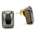 Sorrelli Simply Divine Emerald Cut Crystal Goldtone