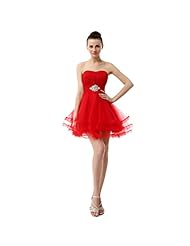 Sweetheart Tulle Tiered Ruched Beaded Short Homecoming Dress 