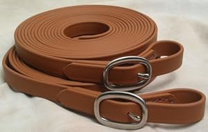 Biothane 20' Driving Lines Single Horse 5/8 Inch Buckle Tan