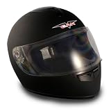 VCAN Blinc 136 Flat Black Bluetooth 1.2 Enabled Street Helmet