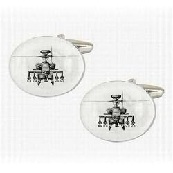 Apache Helicopter Cufflinks