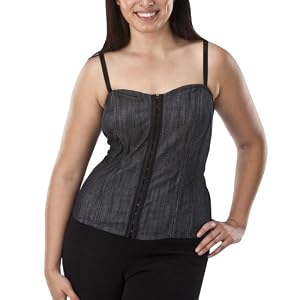 Juniors' Plus-Size Pure Energy Blue Denim Corset Fashion Top 2
