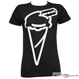 Jeffree Star - Neon Scoop Girls T-shirt in Black