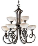 Uttermost Lighting Fixtures Legato, 9 Lt Chandelier