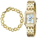 Invicta Womens Wild Flower Collection Lady Diamond Watch and Bracelet Set #4103