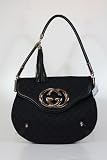 Gucci Handbags Black with Silver Interlock G 250000