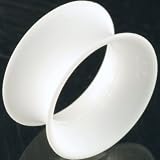 One Silicone Double Flared Skin Eyelet: 2g 1/4 White