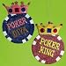 Glittery Poker Diva With Gem Crown Christmas Ornament